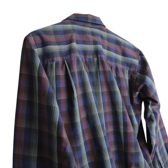 Vintage Arnold Palmer Collared Plaid Blue Red Men's Button Down Shirt Size 8/P - Picture 5 of 8